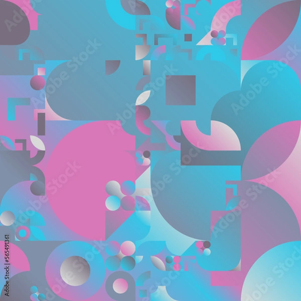 Obraz Pisorama 9 - Multishape and Multicolor Background