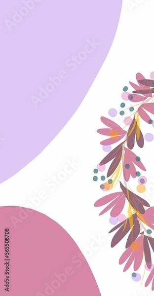 Obraz abstract background with flowers