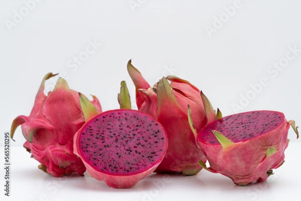 Fototapeta pink pitahaya or dragon fruit