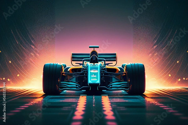 Obraz Formula Race Car - Generative Ai