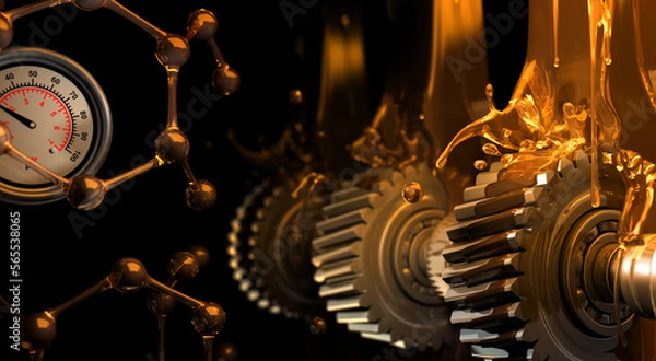 Obraz Lubricant and Gears