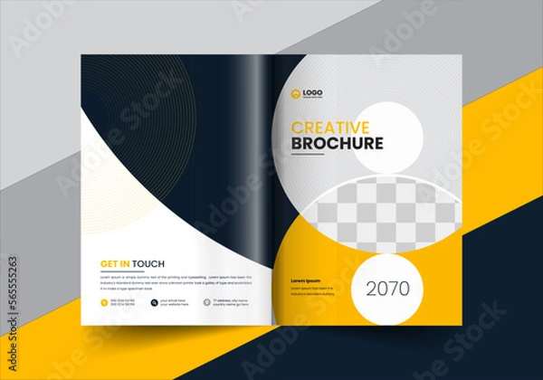 Fototapeta corporate company profile brochure annual report booklet proposal cover page layout concept design