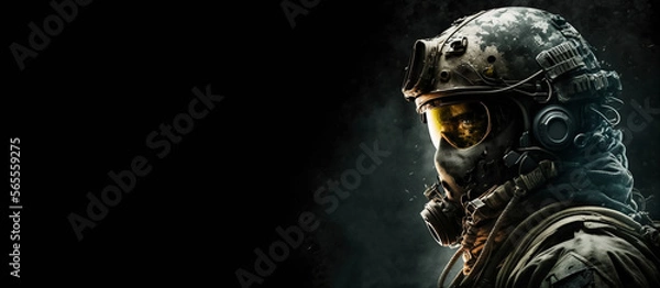 Fototapeta Game character design war game, generative ai