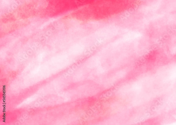 Fototapeta ピンクのザラザラしたストロークの見える水彩風の背景素材