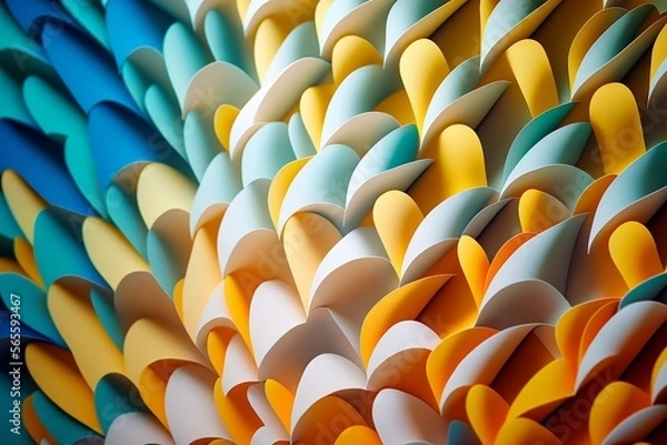 Fototapeta Overlapping scale pattern