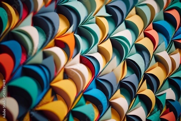 Fototapeta Overlapping scale pattern