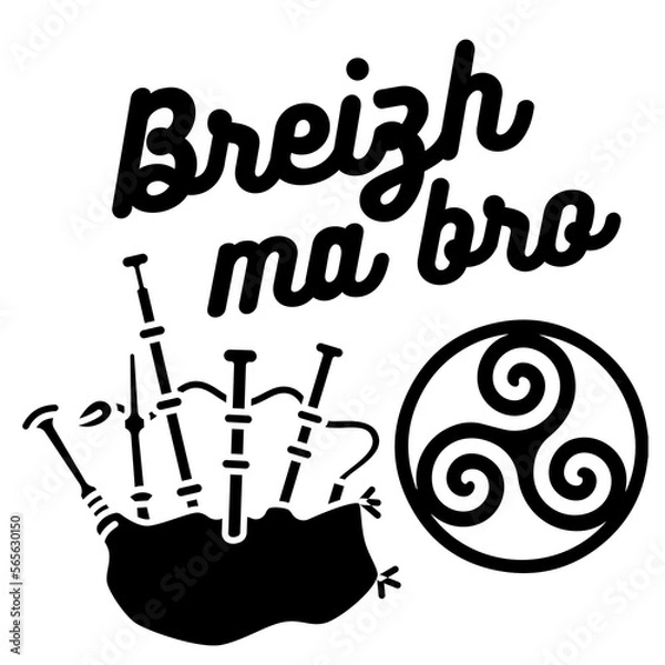 Fototapeta logo breton