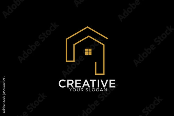 Obraz House Logo. Usable for Real Estate, Construction, Architecture and Building Logos.
