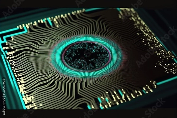 Obraz Computer chip Abstract Background