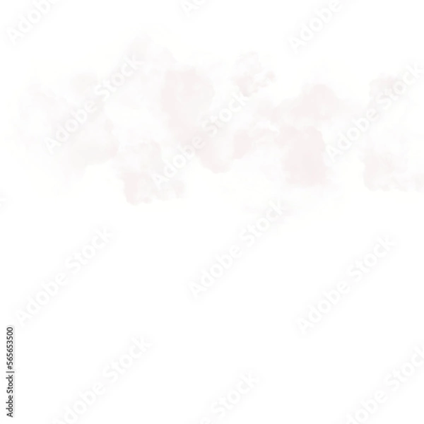 Obraz Clouds with transparent background. Illustration png format. White Clouds.