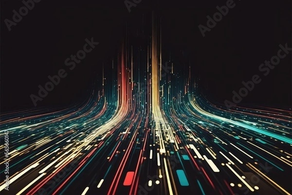 Obraz Abstract Data Flow Background