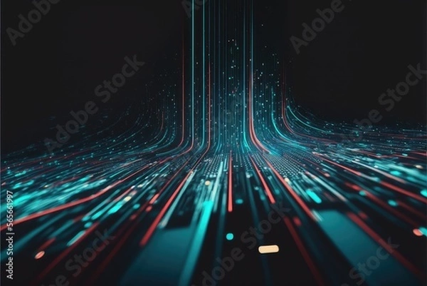 Obraz Abstract Data Flow Background