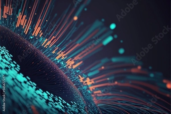 Obraz Future Computer chip background