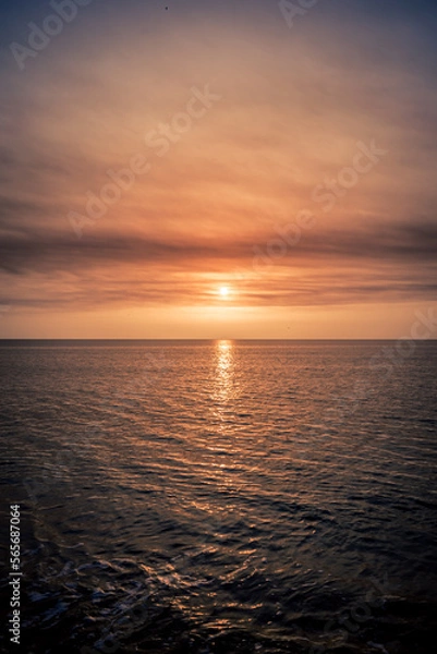 Obraz Amanecer con sol horizonte