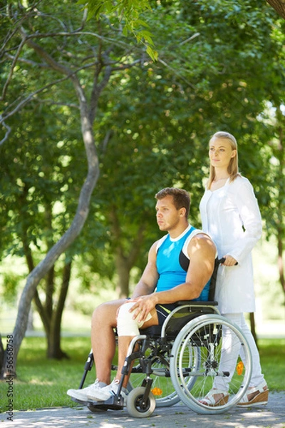 Obraz Walking with patient