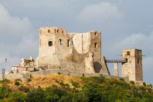 Fototapeta Old castle,Csesznek,Hungary