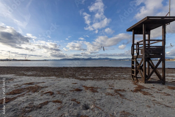 Obraz lifeguard tower on the beach