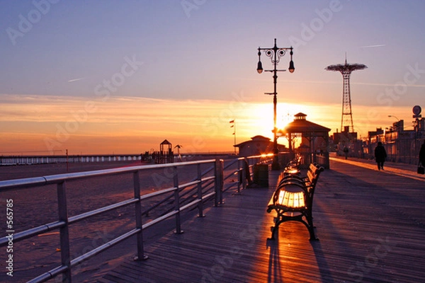 Obraz coney island sunset