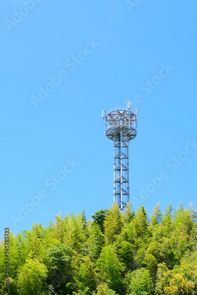 Obraz 青空／携帯電話の基地局