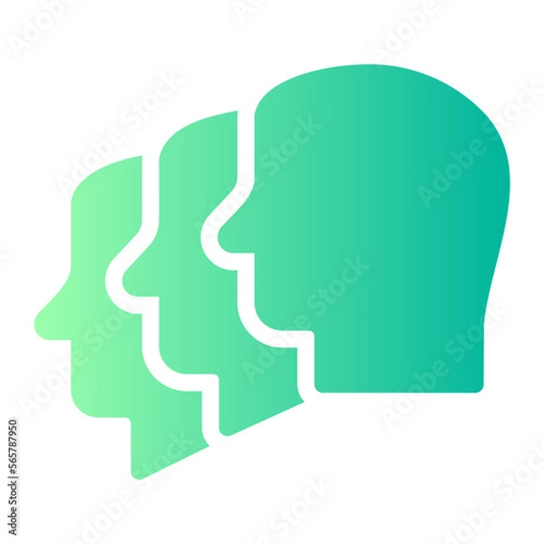 Fototapeta team gradient icon