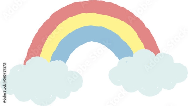 Obraz Hand drawn rainbow illustration