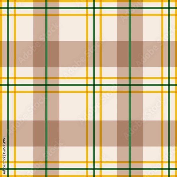 Obraz Classic Modern Plaid Tartan Seamless Pattern for shirt printing, fabric, textiles, jacquard patterns, and backgrounds.