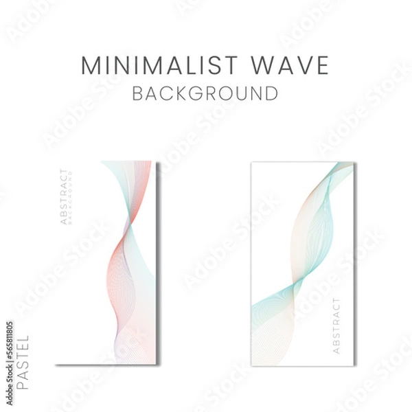 Obraz Pastel Wavy line Creative concept