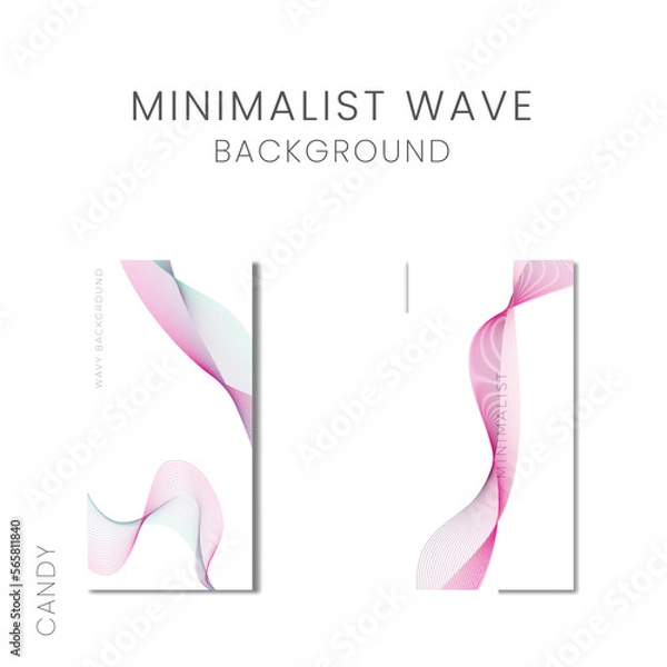 Obraz Pink Wavy line Creative concept