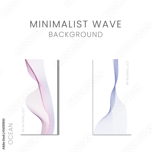 Obraz Purple Wavy line Creative concept