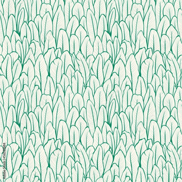 Fototapeta Vector feather seamless pattern