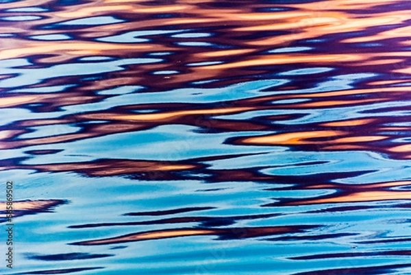 Obraz reflection in water ripples