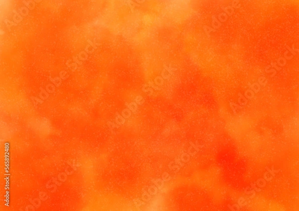 Obraz オレンジの温かそうな水彩風背景素材