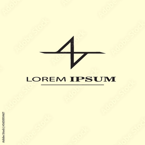 Fototapeta airplane logo vector illustration