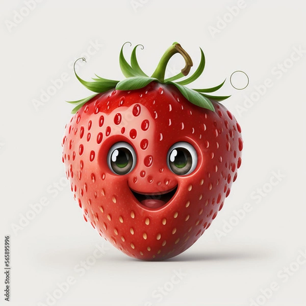 Obraz Cute Strawberry Character