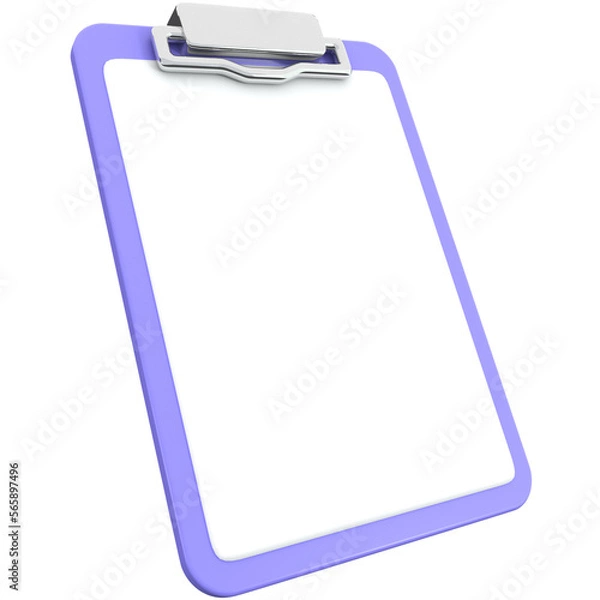 Fototapeta 3d clipboard icon, for UI, poster, banner, social media post. 3D rendering
