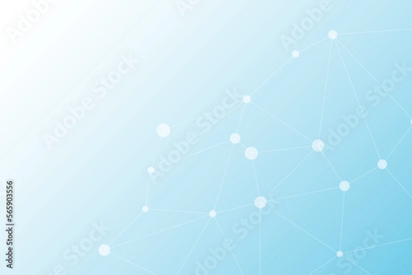 Fototapeta Technology Background. Network Connection. Social Media Banner. Vector