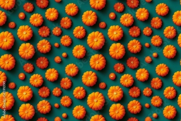 Fototapeta pumpkin seamless pattern texture
