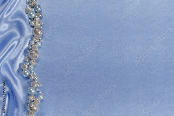 Obraz Delicate satin background with beads