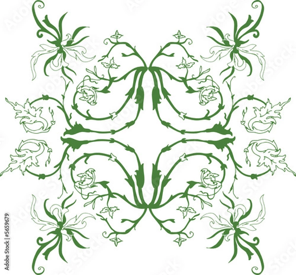 Obraz vintage floral background