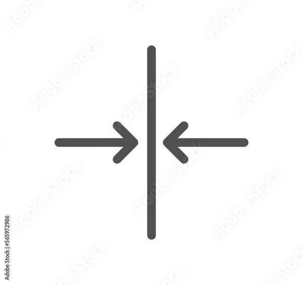 Fototapeta Arrows related icon outline and linear vector.