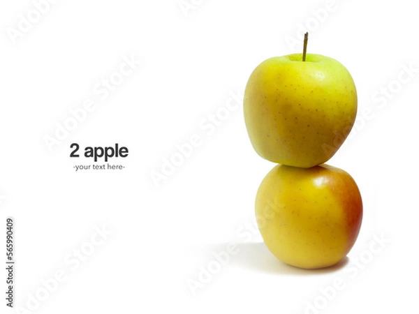 Fototapeta apples on white background