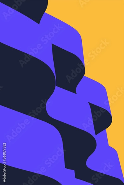 Fototapeta minimalist abstract architecture vector graphic 