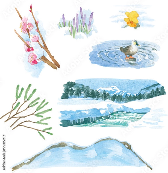 Obraz 2月イメージイラスト