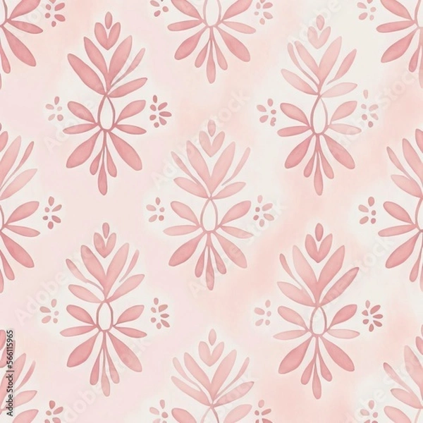 Fototapeta minimalist watercolor illustration pattern, texture with Generative AI
