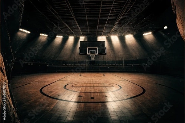 Obraz Digital illustration about basketball and sports. Generative AI.