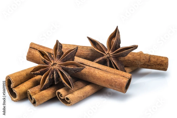 Obraz Palitos de canela y anís estrellado