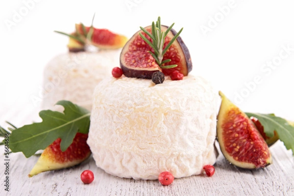 Obraz fresh cheese and fig