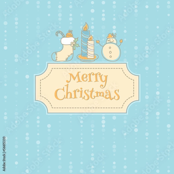 Obraz Xmas objects card