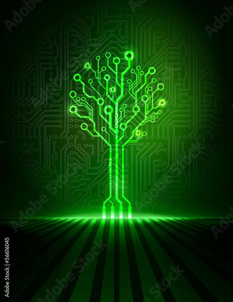 Fototapeta Circuit tree