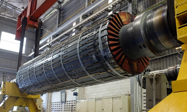 Fototapeta Maszyny przemysłowe Rotor w warsztacie